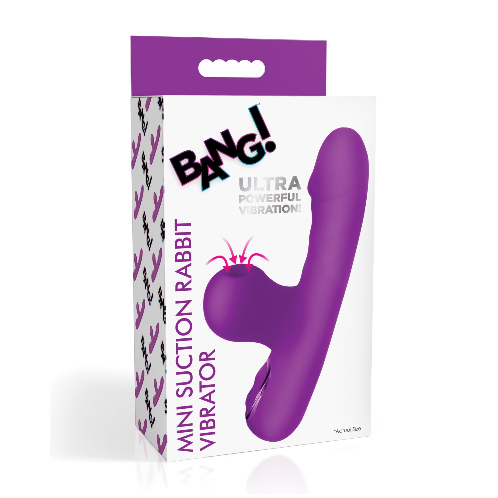 Vibrador Conejito de Succión Mini Bang! - Púrpura