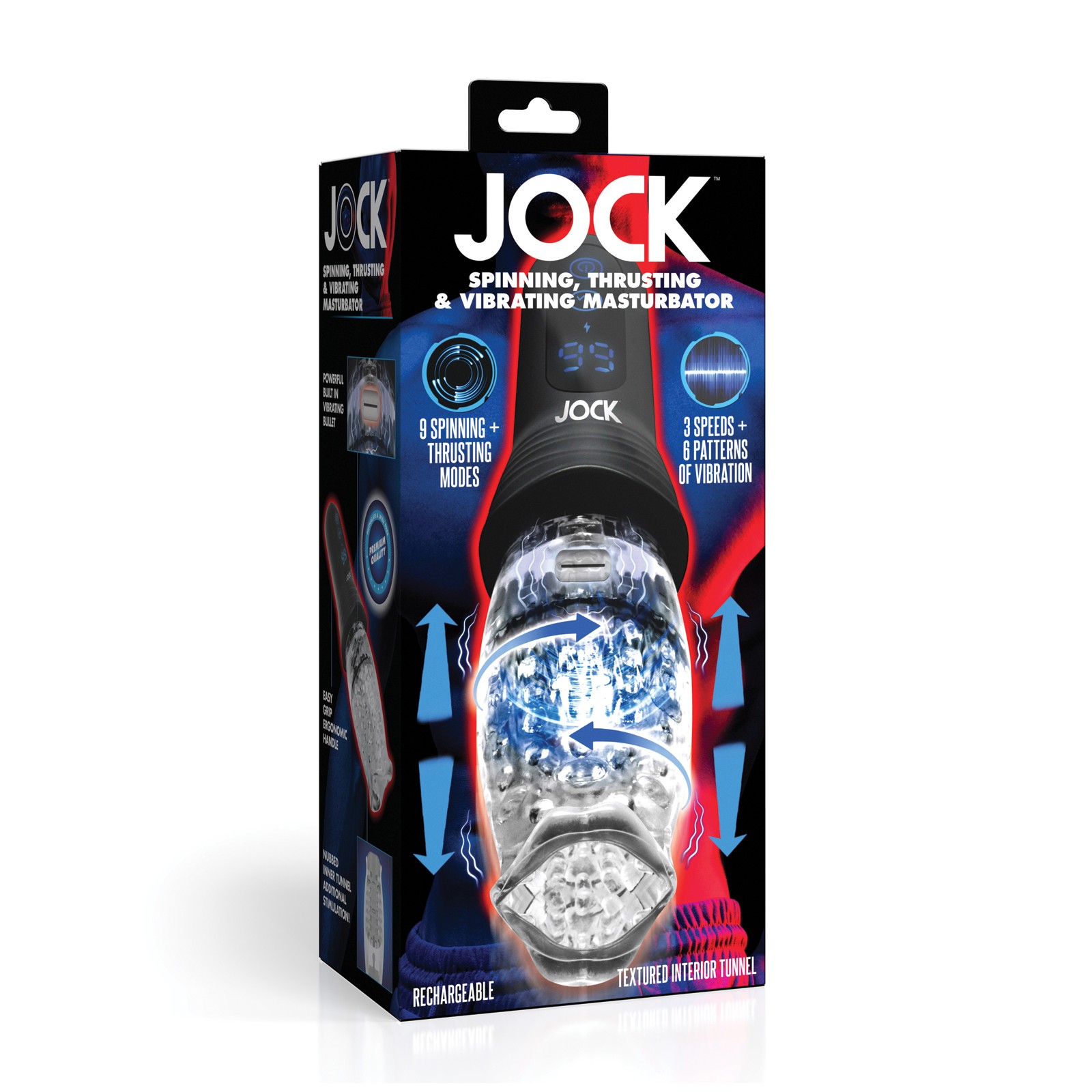 JOCK Spinning Thrusting Vibrator