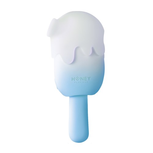 Bite Me Cream Pop Vibrator in Blue/White