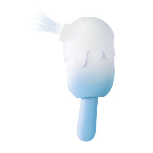 Bite Me Cream Pop Vibrator in Blue/White