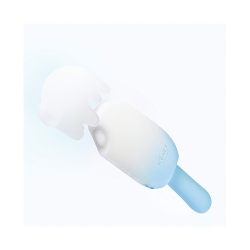 Bite Me Cream Pop Vibrator in Blue/White