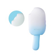 Bite Me Cream Pop Vibrator in Blue/White