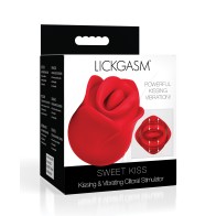 Lickgasm Sweet Kiss Vibrating Clitoral Stimulator Red - Ultimate Pleasure