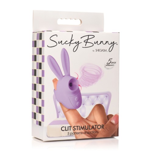 Sucky Bunny Clit Stimulator in Purple