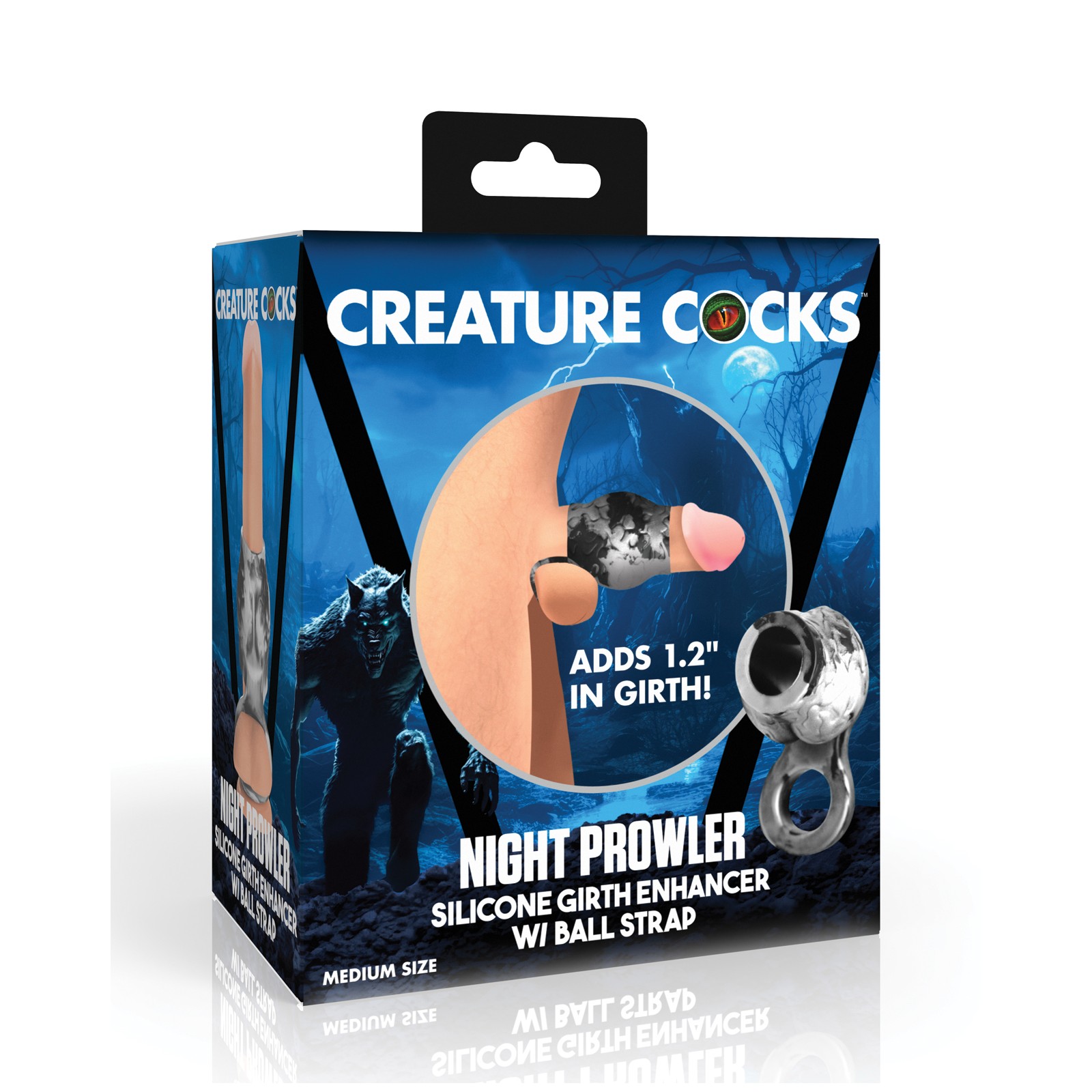 Creature Cocks Night Prowler Silicone Penis Sleeve & Ball Stretcher