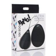 Bang! 10X Silicone Vibrating Egg Black