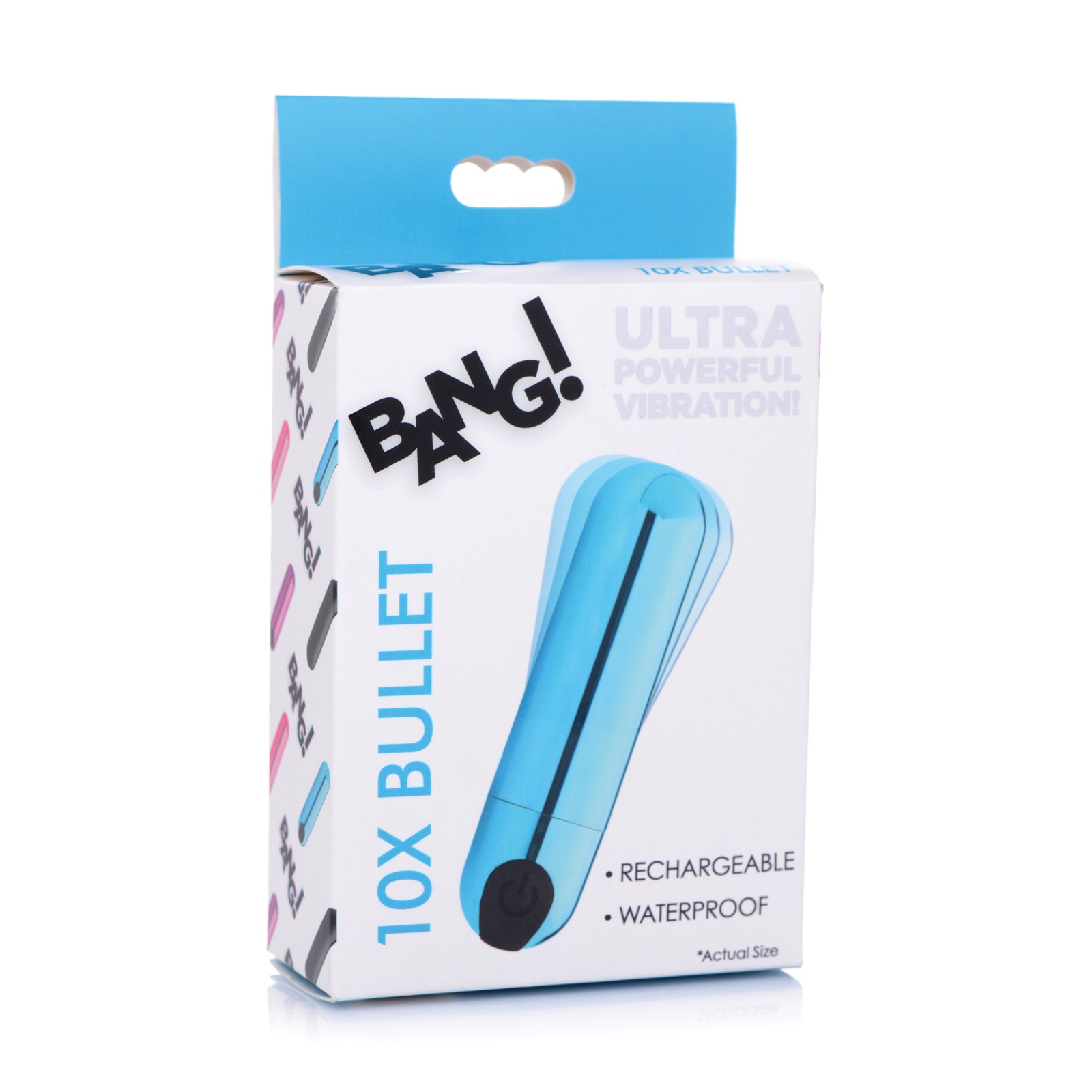 Bang! Bala Vibrante Recargable 10X Azul