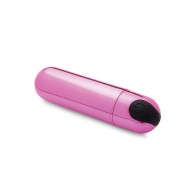 Bang! 10X Rechargeable Vibrating Metallic Bullet - Pink