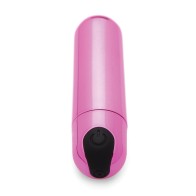 Bang! 10X Rechargeable Vibrating Metallic Bullet - Pink