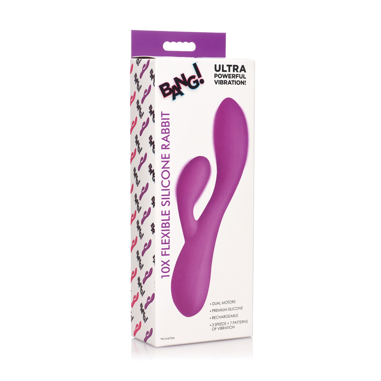 Bang! 10X Flexible Silicone Rabbit - Intense Pleasure