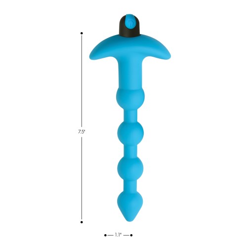 Bang 28X Remote Control Vibrating Anal Beads Blue