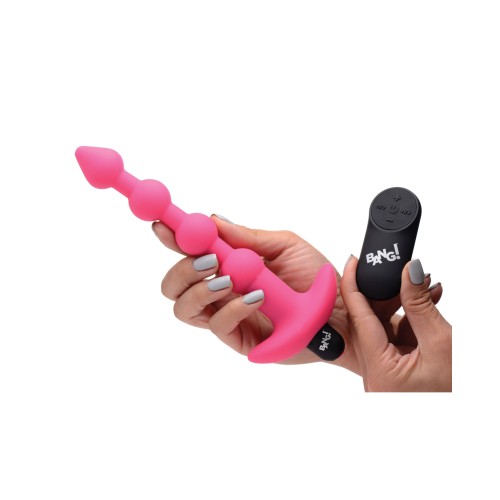 Bolitas Anal Vibradoras Bang! 28X con Control Remoto - Rosa