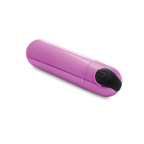 10X Rechargeable Vibrating Metallic Bullet - Purple