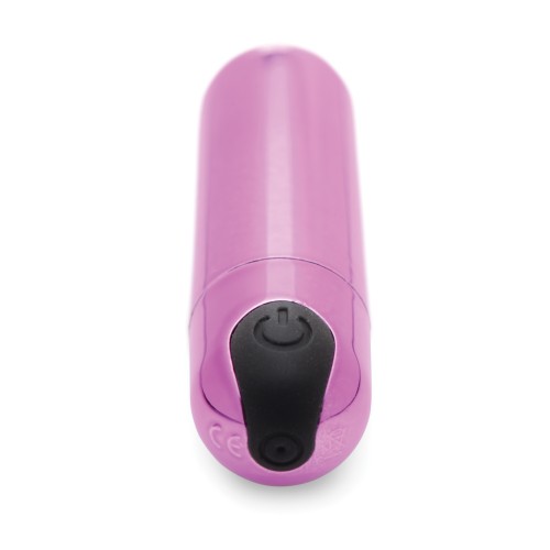 10X Rechargeable Vibrating Metallic Bullet - Purple