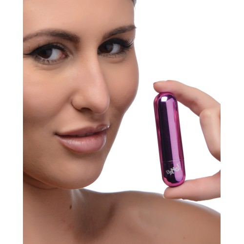 10X Rechargeable Vibrating Metallic Bullet - Purple