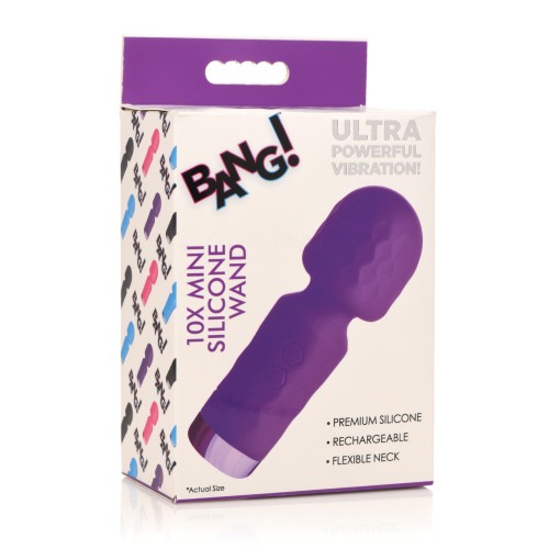 Bang! Mini Silicone Wand 10X - Purple