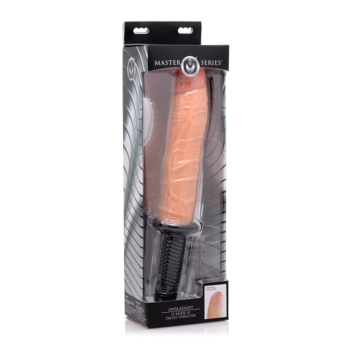 Master Series Onslaught XL Vibrating Dildo Thruster