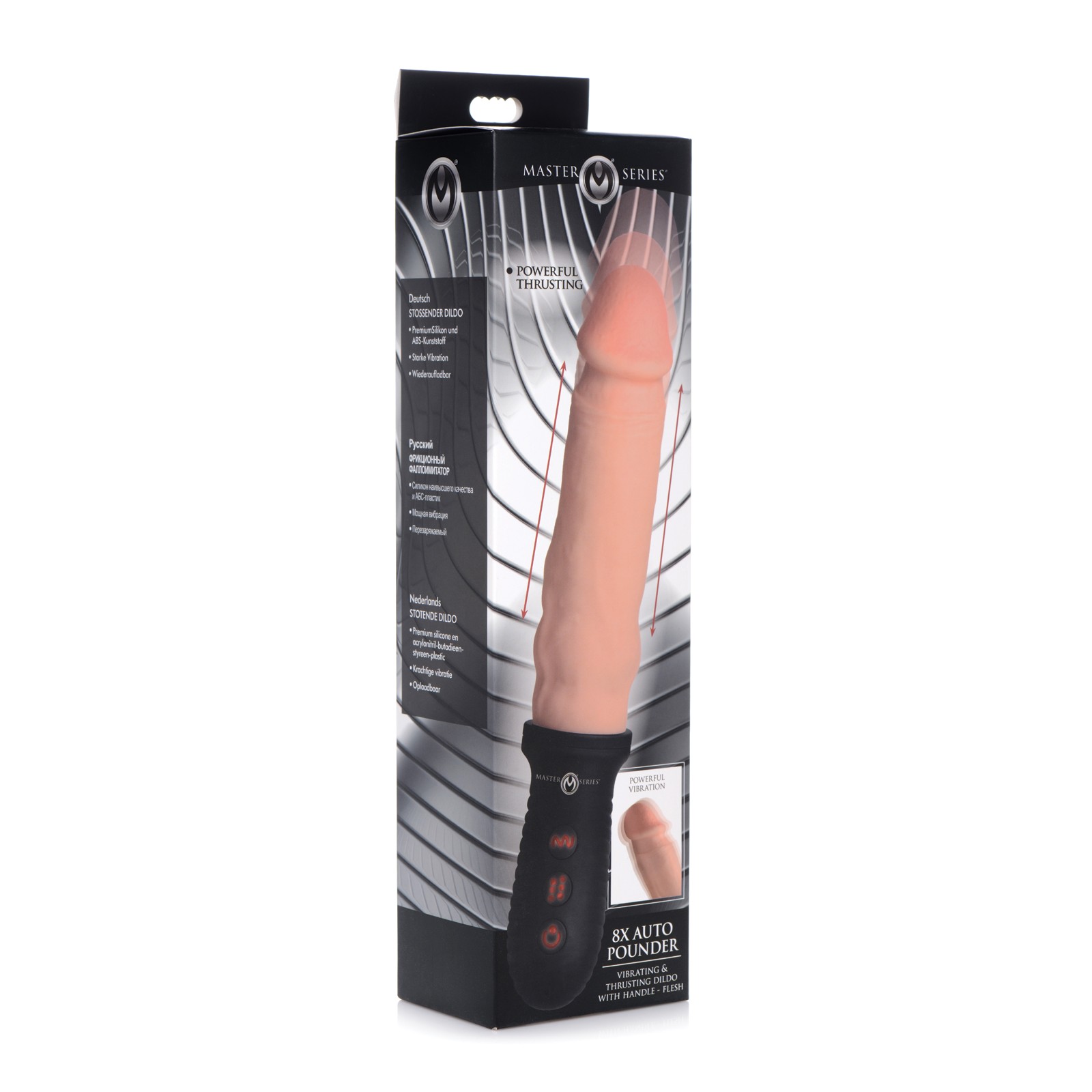 Dildo Automático Master Series 8X Carne