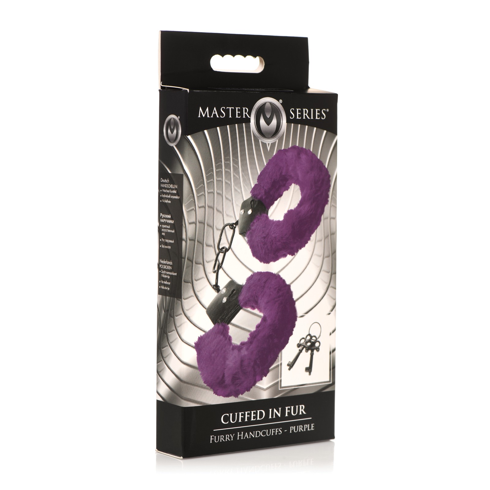 Purple Furry Handcuffs for Playful Bondage