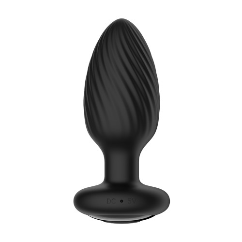 Nexus Tornado Rotating Vibrating Butt Plug Remote Black