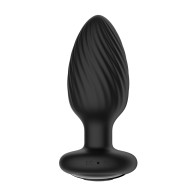 Nexus Tornado Rotating Vibrating Butt Plug Remote Black