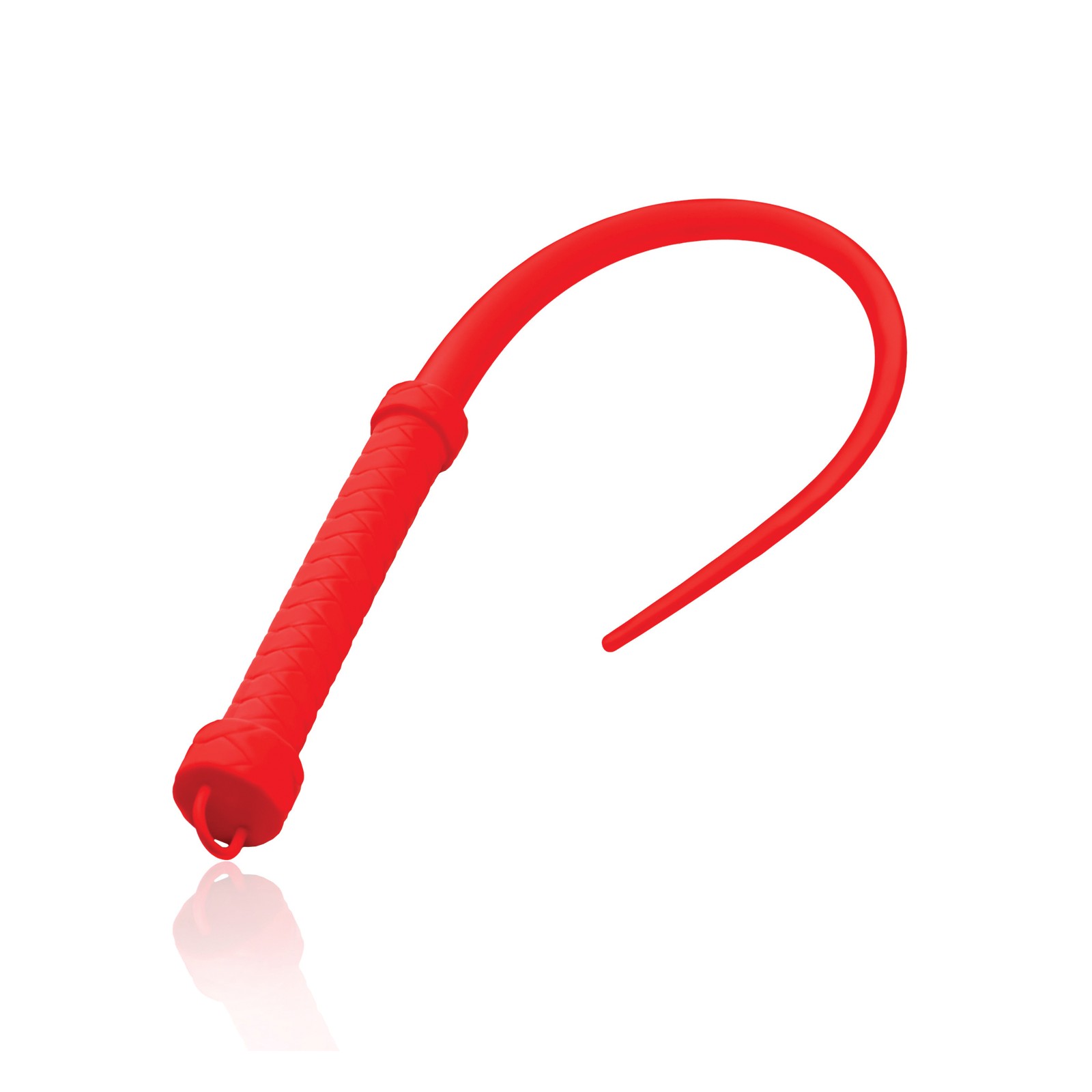 Master Series Viper Tail Silicone Whip Red - Intense BDSM Experience