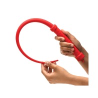 Master Series Viper Tail Silicone Whip Red - Intense BDSM Experience