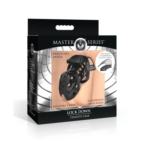 Lock Down Chastity Cage for Ultimate Control - Black