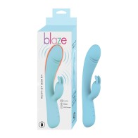 Blaze Heat Up Bunny Vibrator Blue