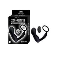 Plug Anal Contorneado Ass-station con Control Remoto - Placer Definitivo