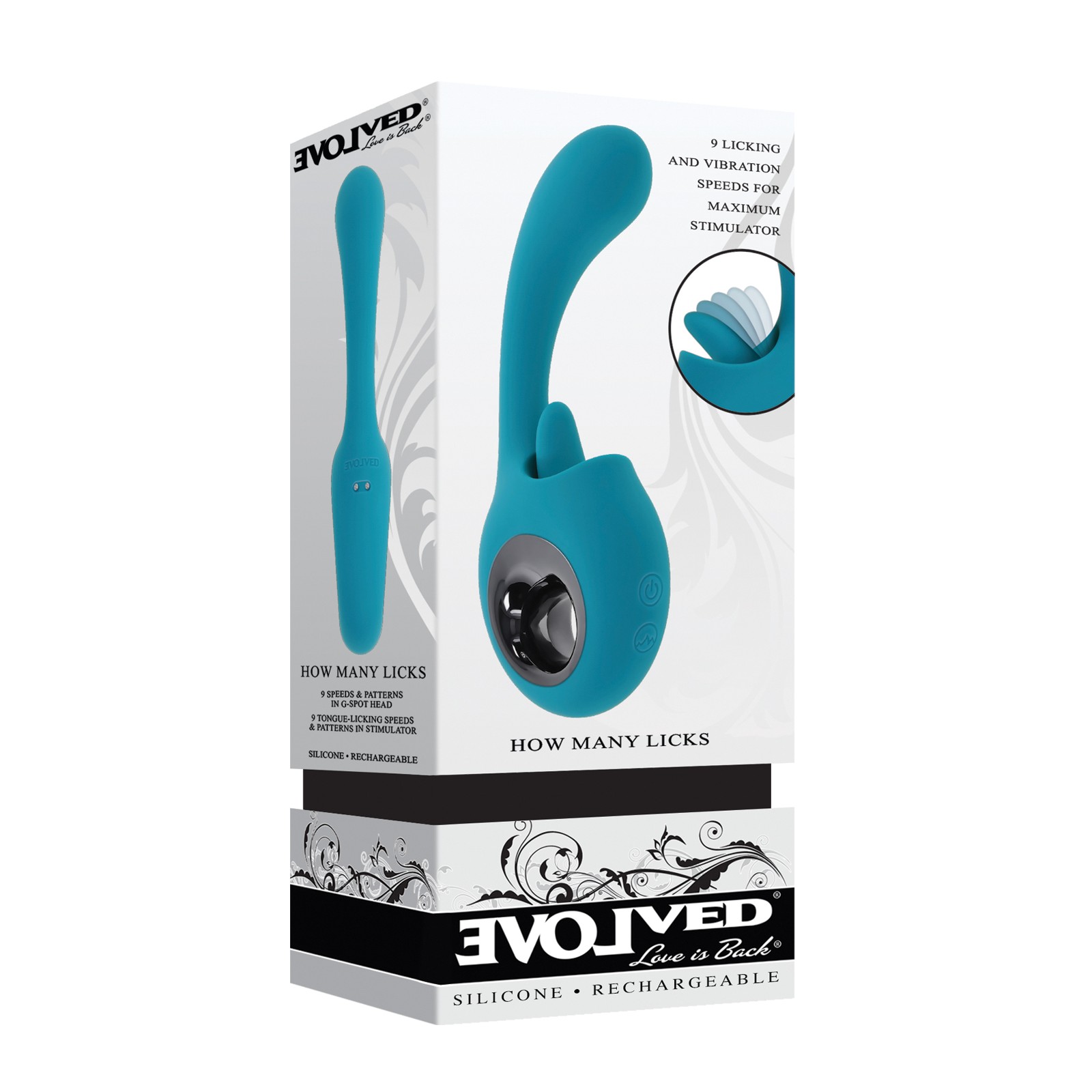 Evolved How Many Licks G-Spot Vibrator Teal