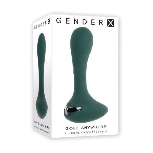 Plug de Silicona Vibrante Gender X Verde Azulado