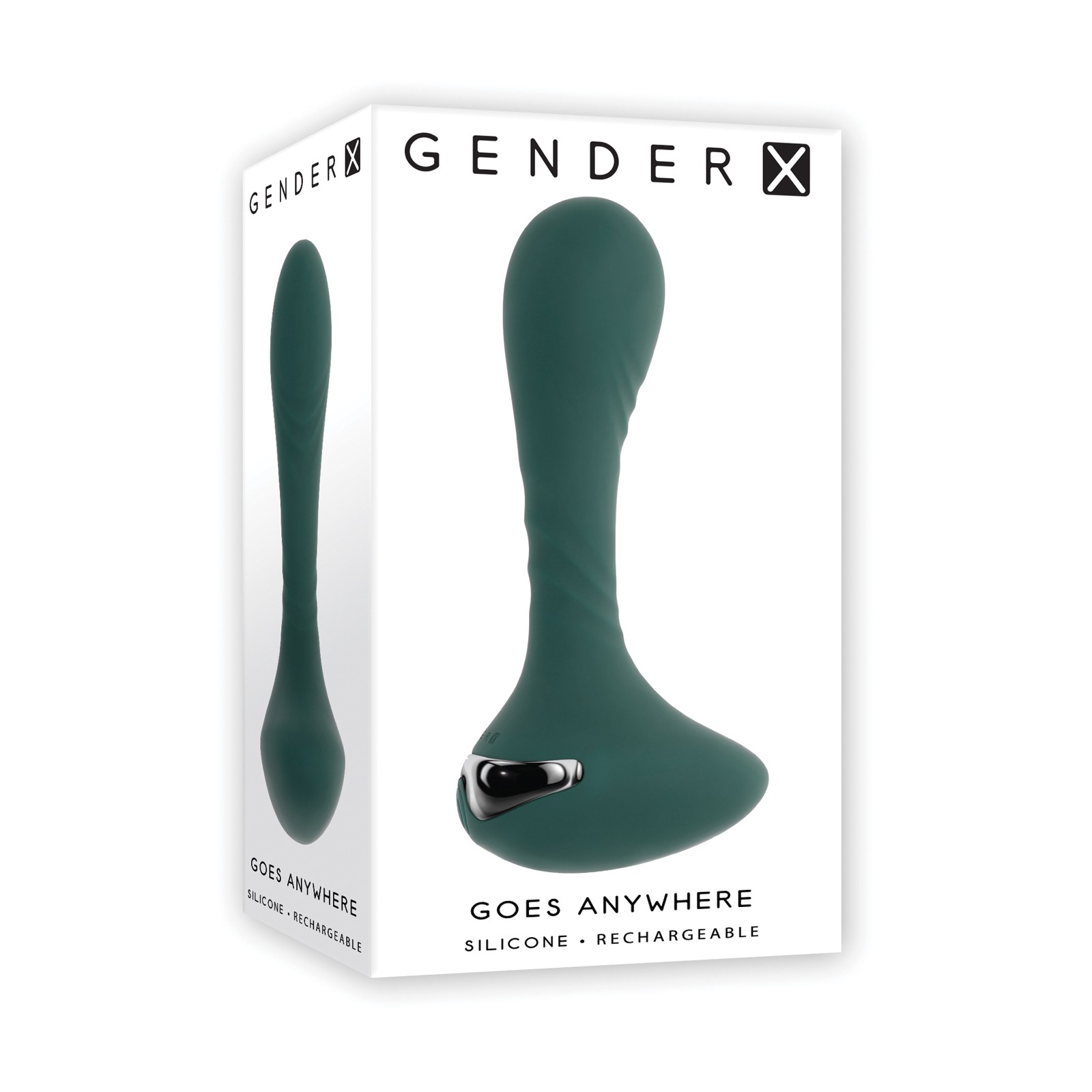 Gender X Vibrating Silicone Plug Teal