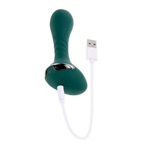 Plug de Silicona Vibrante Gender X Verde Azulado