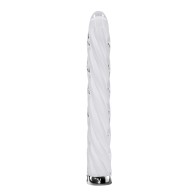 Playboy Twist Glass Vibrator White