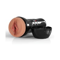 PDX Extreme Wet Pussies Super Luscious Lips XXL Stroker Marrón