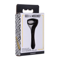 Sex & Mischief Ex's & Oh's Temperature Play Sensory Roller - Black