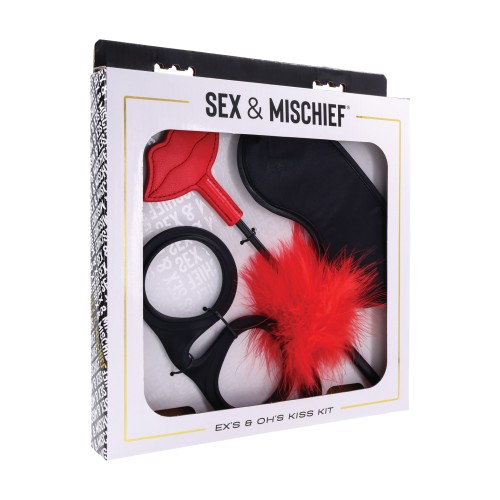 Kit de Beso Ex's & Oh's de Sex & Mischief para Parejas Juguetonas