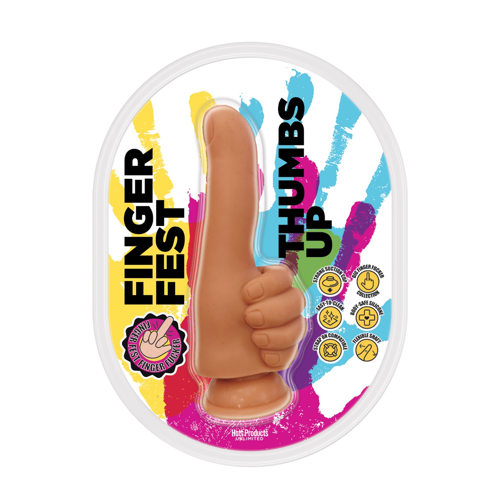 Dildo Finger Fest Thumbs Up Color Tan