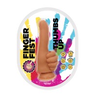 Dildo Finger Fest Thumbs Up Color Tan