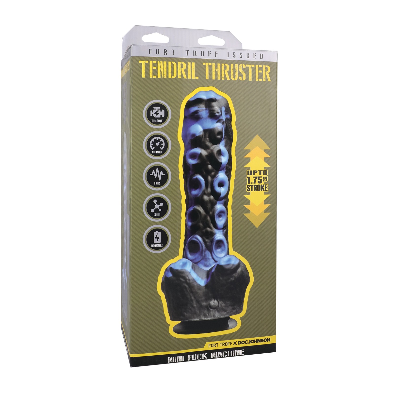 Fort Troff Tendril Thruster Mini Máquina de Coito con Control Remoto - Azul