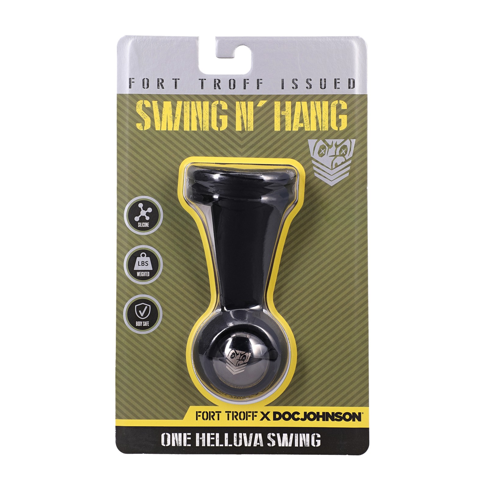 Fort Troff Swing N Hang Estirador de Testículos de Silicona Negro