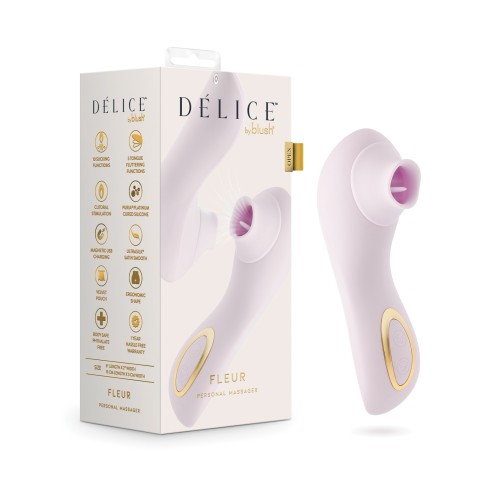 Vibrador Succionador Blush Delice Fleur - Púrpura Suave