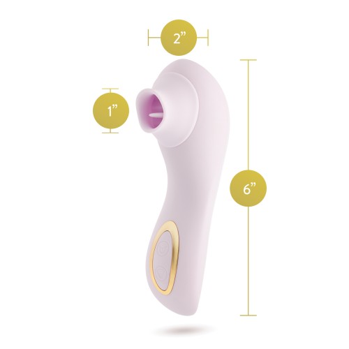 Vibrador Succionador Blush Delice Fleur - Púrpura Suave