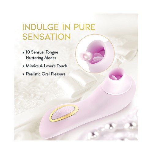 Vibrador Succionador Blush Delice Fleur - Púrpura Suave