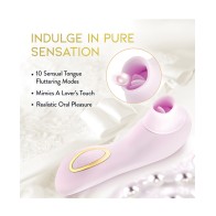 Vibrador Succionador Blush Delice Fleur - Púrpura Suave