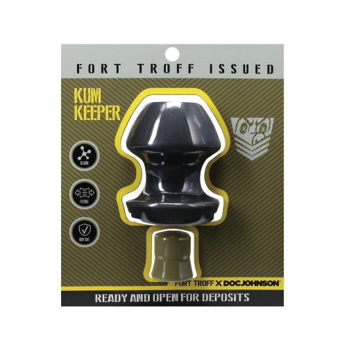 Fort Troff Kum Keeper Large Anal Plug Black