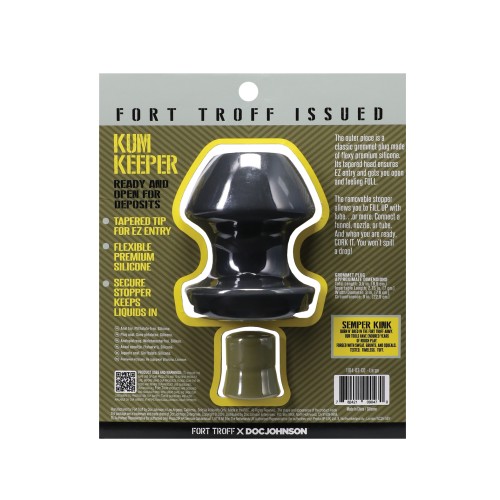 Fort Troff Kum Keeper Plug Anal Grande Negro