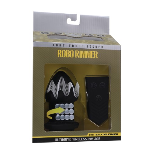 Fort Troff Robo Rimmer Plug Anal Vibrante Negro