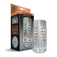 MSTR B8 Clear View Beaded Stroker - Clear